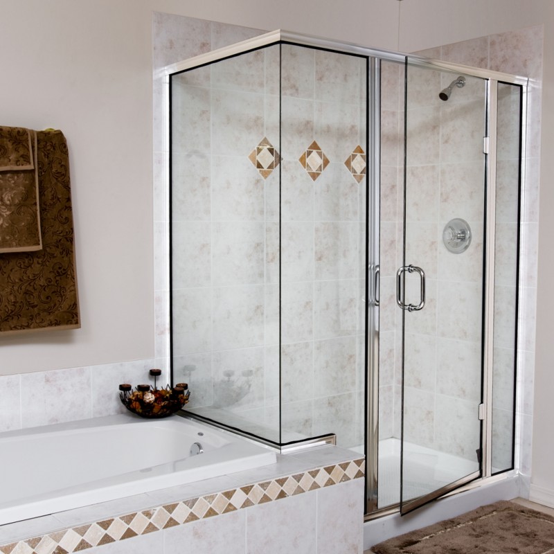 Agalite shower and bath glass enclosure